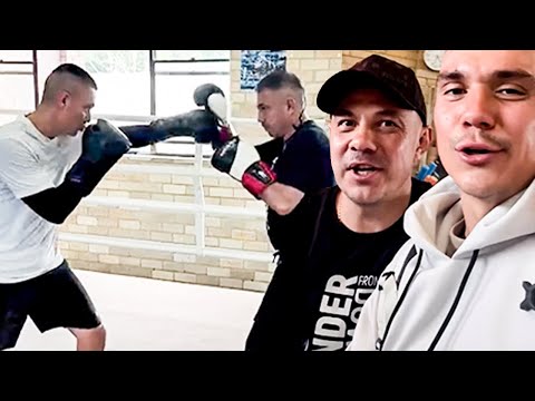 Tim Tszyu FIRST LOOK since BRUTAL KO LOSS to Bakhram Murtazaliev; TRAINING with dad Kostya