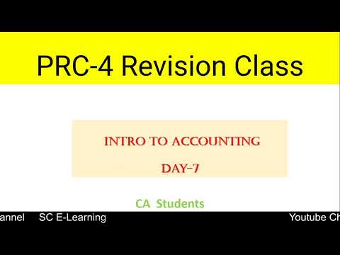 PRC 4 revision class day 7 || chapter  8 Accounting for manufacturing