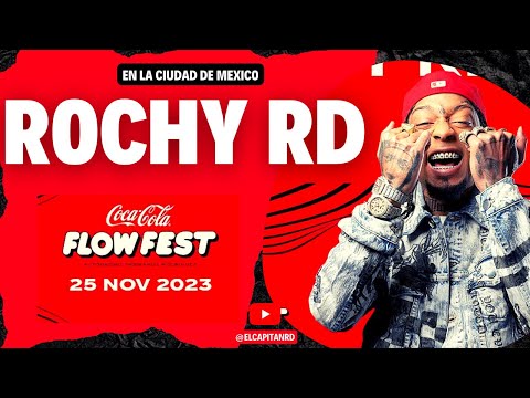 Rochy RD en el Coca Cola Flow Fest 2023 de Mexico como invitado