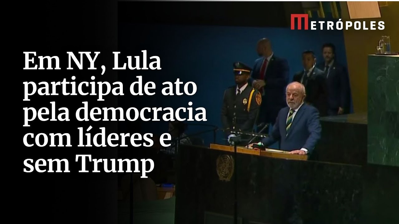 Em NY Lula participa de ato pela democracia com líderes e sem Trump
