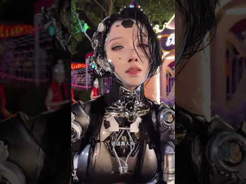 是真人??#机器人 #cos #美女 #惊艳 #成都欢乐谷惊奇潮玩节