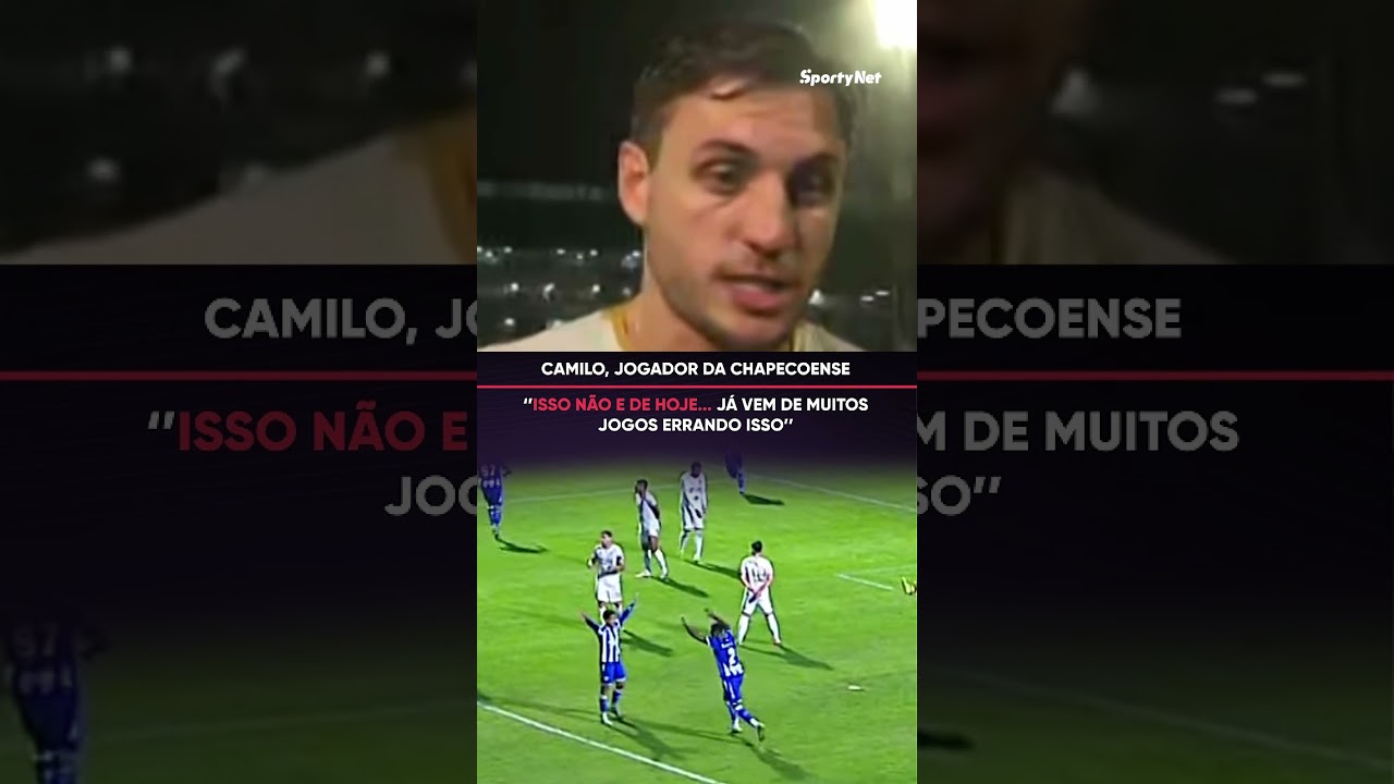 CAMILO NÃO ESCONDEU! 😠O jogador da Chapecoense demonstrou muita insatisfação com a atuação da equipe