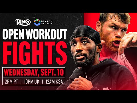 Canelo Alvarez vs Terence Crawford Open Workout FIGHTS | LIVE From Las Vegas