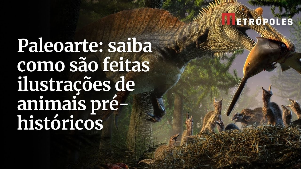 Paleoarte saiba como são feitas ilustrações de animais pré históricos