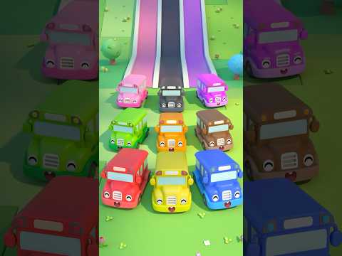 １０台のバスが走ってきた🚌Ten Little Buses #shorts #ベビーバス #youtubeshorts