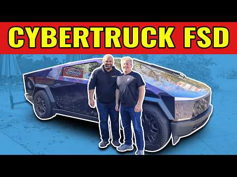 Tesla Cybertruck Full Self Driving (FSD) 12.5.5 Review