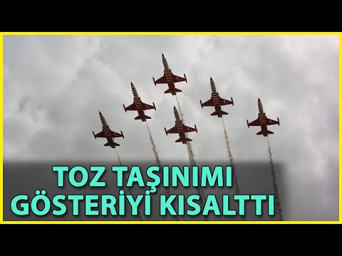 Türk Yıldızları'nın Tunceli'deki Gösterisi Toz Taşınımı Nedeniyle Kısa Sürdü