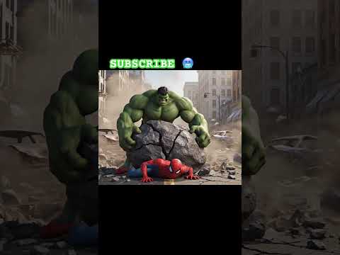 SPIDERMEN PAR GIRA PATHAR #youtubeshorts #animatedcartoon #viral #hulk #avengers #spiderman #hulk