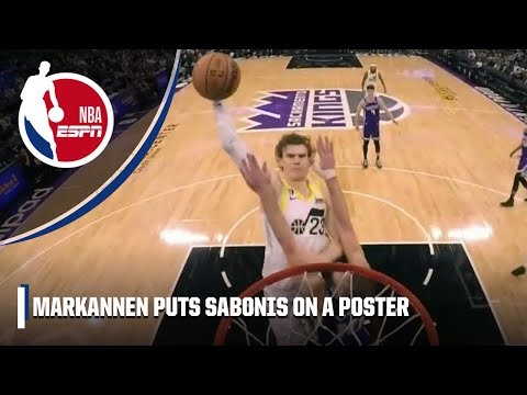 Lauri Markannen RISES UP for a POSTER over Domontas Sabonis video clip 