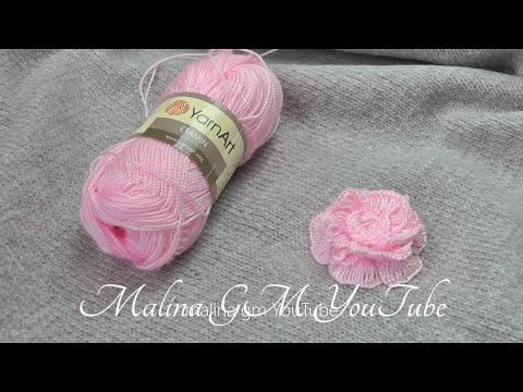 How to sew a wool rose to knitwear | Hand Embroidery