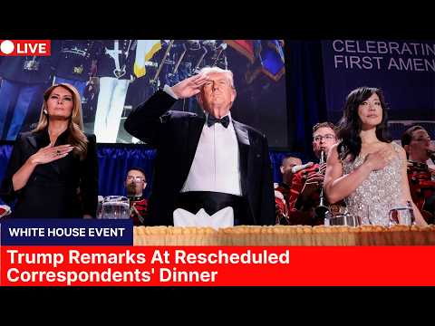 🔴LIVE | Trump Speaks at White House Correspondents' Dinner | AC112