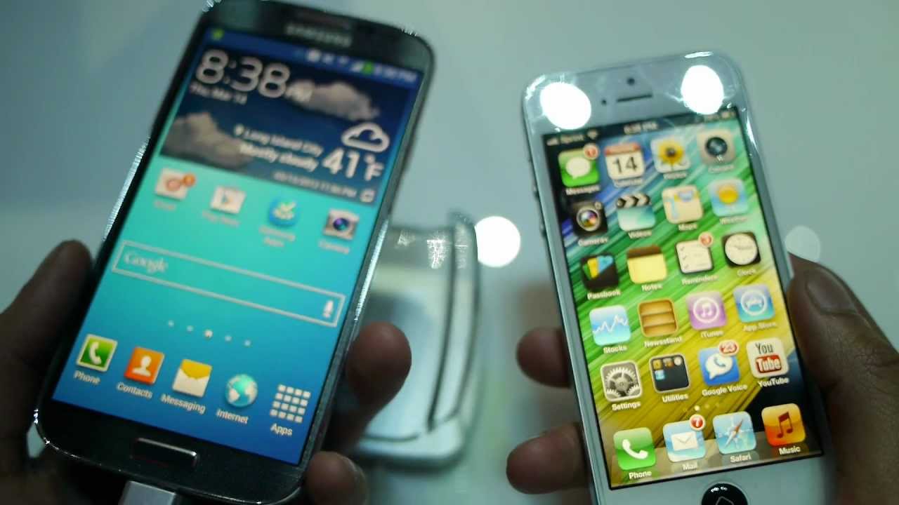 Samsung Galaxy S 4 vs Apple iPhone 5 first look
