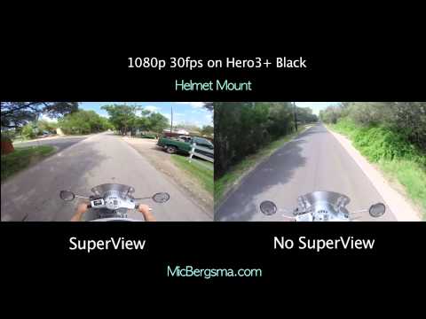 GoPro SuperView vs Non SuperView on Motorcycle Helmet - GoPro Tip #282 - UCTs-d2DgyuJVRICivxe2Ktg