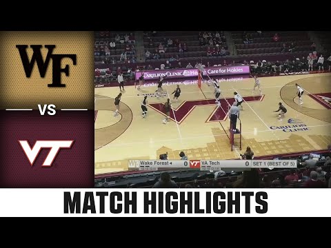 Wake Forest vs. Virginia Tech ACC Volleyball Highlights (2023)