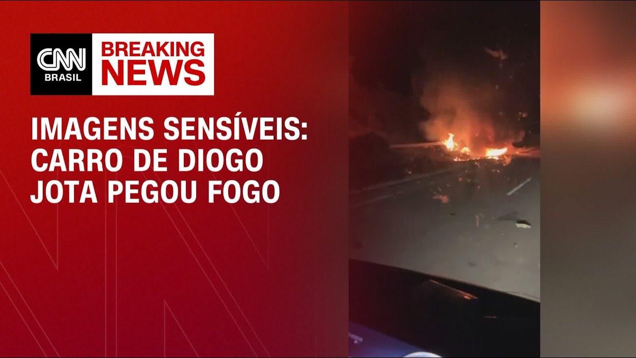 Veja como ficou o carro de Diogo Jota após acidente fatal | CNN NOVO DIA