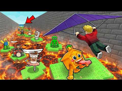 ROBLOX CHOP AND FROSTY GLIDE THROUGH LAVA FOR BRAINROTS