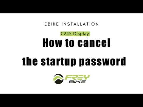 How to cnacel the pown-on password（BAFANG C245 Display）#freybike #emtb #support