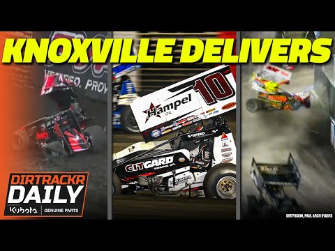 ARE YOU NOT ENTERTAINED?! Drama, heartbreak, disaster, comebacks on Knoxville Nationals night 1 - dirt track racing video image