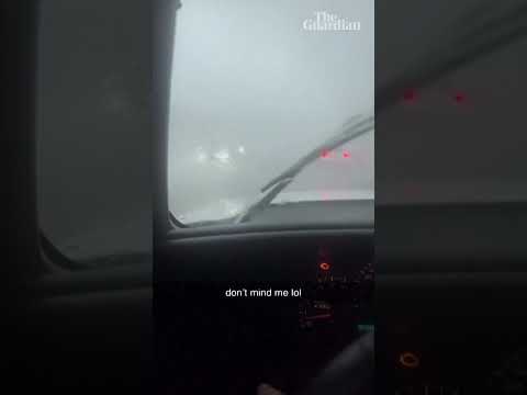 Car flipped by Hurricane Idalia on South Carolina highway