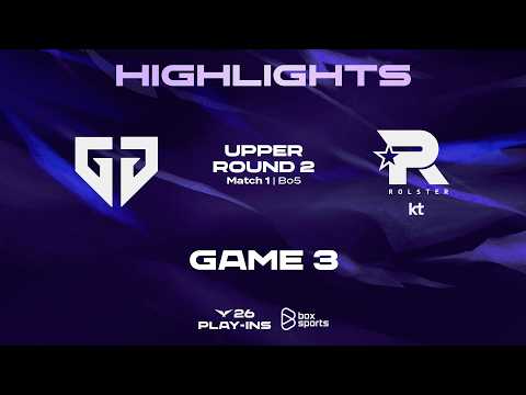 Highlights GEN vs <strong>KT</strong> | Game 3 | 2026 LCK Playoffs Round <strong>2</strong>