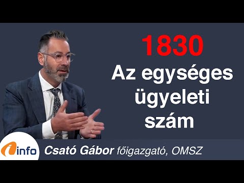 1830 - Az egységes ügyeleti szám. Csató Gábor, Inforádió, Aréna