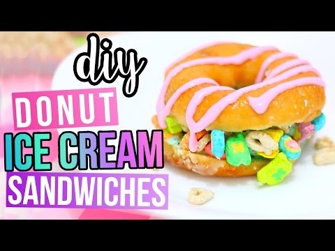 DIY DONUT Ice Cream Sandwiches ♥ Lucky Charms, Galaxy & More! - UC6gqv2Naj9JiowZgHfPstmg