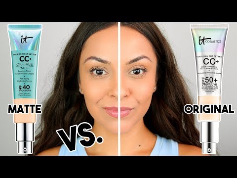 IT COSMETICS CC CREAM MATTE VS. ORIGINAL CC CREAM | Which ones better??? - TrinaDuhra - UC8mcIi-QT6tSDC0pEmcsf2w