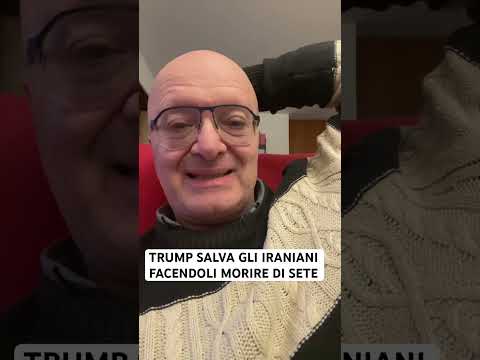 TRUMP SALVA GLI IRANIANI FACENDOLI MORIRE DI SETE #massimotaramasco #trump #iran