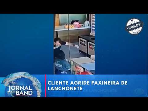 Cliente agride faxineira de lanchonete após pedir respeito em GO | Aconteceu na Semana