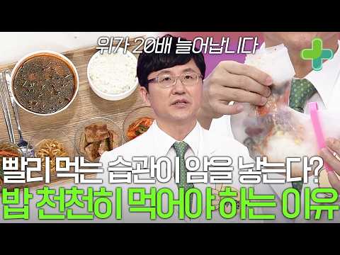 빨리 먹는 습관은 사망에 이르는 지름길이다?! 음식 느리게 먹어야 하는 진짜 이유
