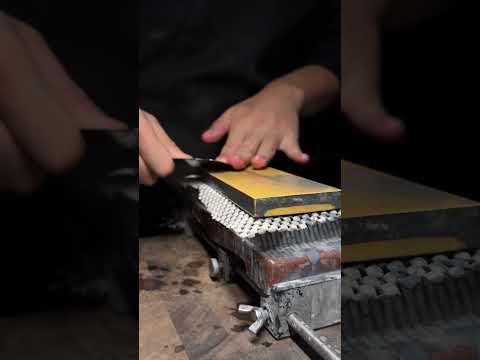 Mini cat cleaver vs egg soap #fyp #knife #satisfying #knifesharpening #kitchenhacks #knifesharpener