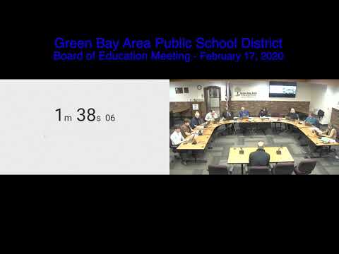 GBAPSD Board of Education Meeting: February 17, 2020