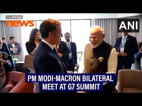 PM Modi holds bilateral meeting with Macron at Canada G7 Summit