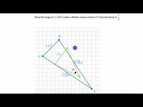 Dilating a triangle example