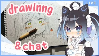 【Drawing】ASMR say hi to 50 people~ | VTuber Cyan