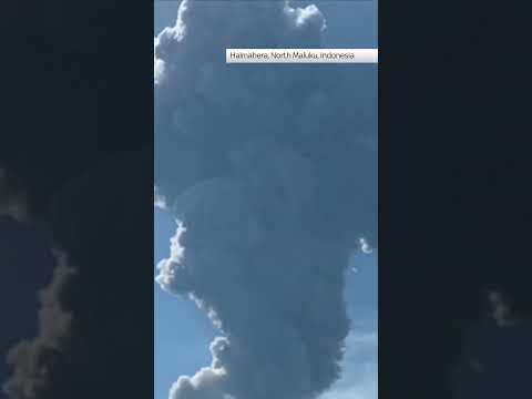 Ash spews from Indonesian volcano