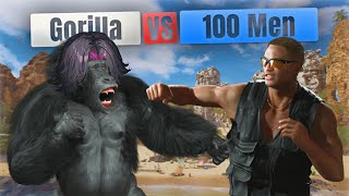 【Gorilla Vs 100 Men】Ugaugaugaugauga! Ugauga! Ga!!! #SillyZaliSunday【NI