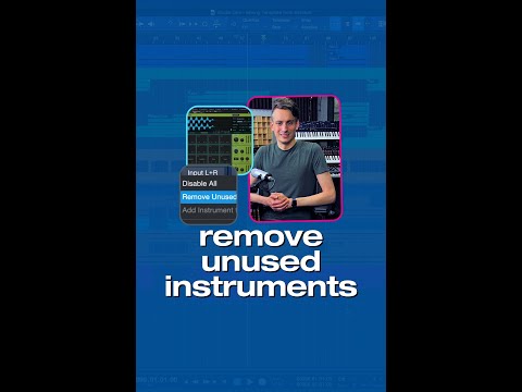 How to remove unused Instruments #shorts