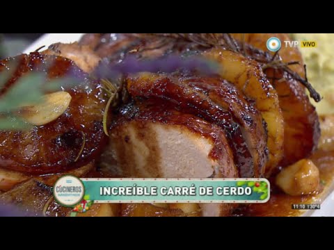 Carré de cerdo adobado al horno con puré de batatas y panceta - UCb8W2JPNwMtV4xA0LFb3LUw