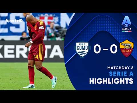 Como 1907 0-0 AS Roma | 26/27 | Serie A - Game highlights | SportyTV