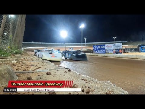 Thunder Mountain Speedway - Crate Late Model Feature - 10/12/2024 - dirt track racing video image