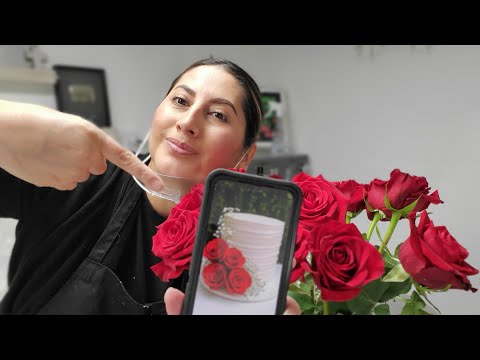 $30 dól pagué por esta docena de rosas  Para decorar este pastel 😱