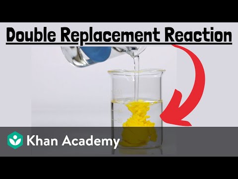 Double replacement reactions | Chemistry | Khan Academy