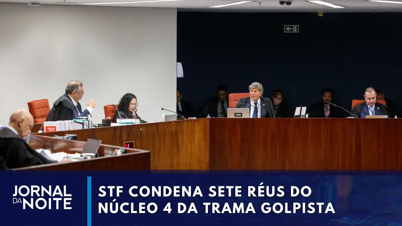 STF condena réus do núcleo 4 da trama golpista por 4 votos a 1