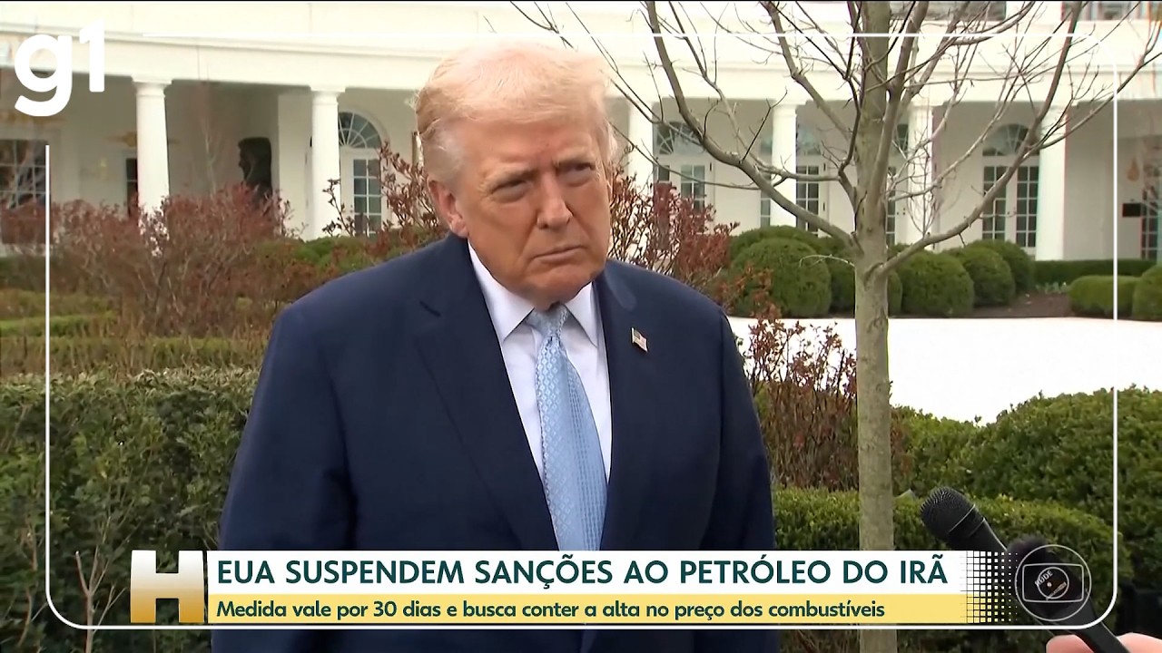 Jornal Hoje: EUA suspendem sanções ao petróleo do Irã