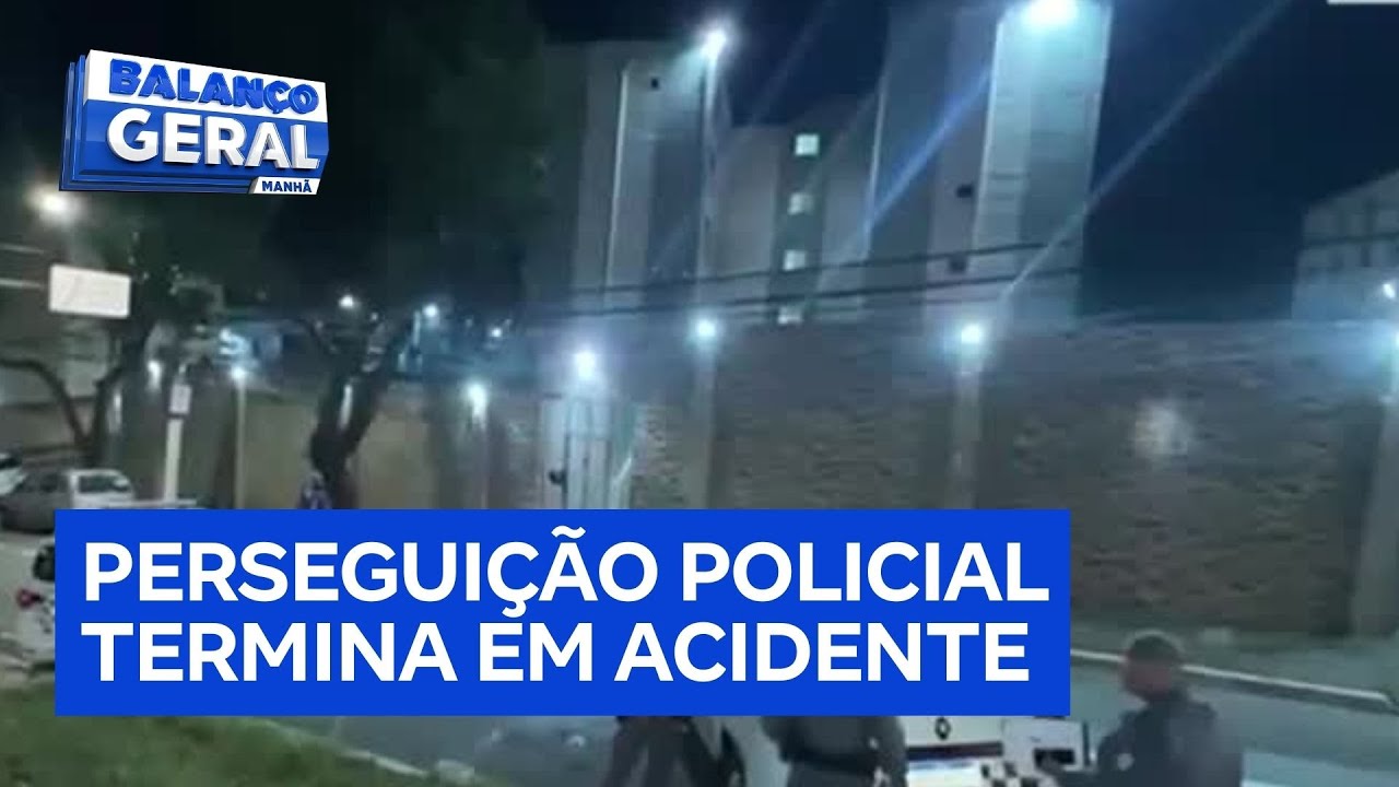 Perseguição policial termina em acidente na zona leste de SP