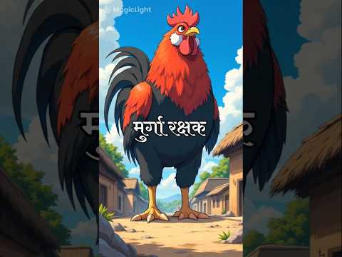 Ek gaon में अचानक एक विशाल मुर्गा आ गया। लोग पहले डरकर भागे, लेकिन एक छोटे बच्चे #shortsvideo #vira