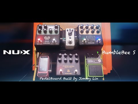 NUX Bumblebee S Pedalboard Unboxing & Built by @Jimmy Lin (Guitarist from Taiwan)