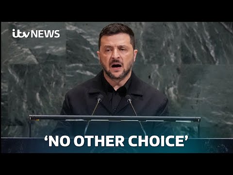 'Peace depends on all of us': Zelenskyy urges the world to condemn Russia at the UN | ITV News