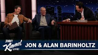 Thumbnail for the video "Ike Barinholtz Interviews His Dad Alan & Brother Jon Barinholtz" from Jimmy Kimmel Live